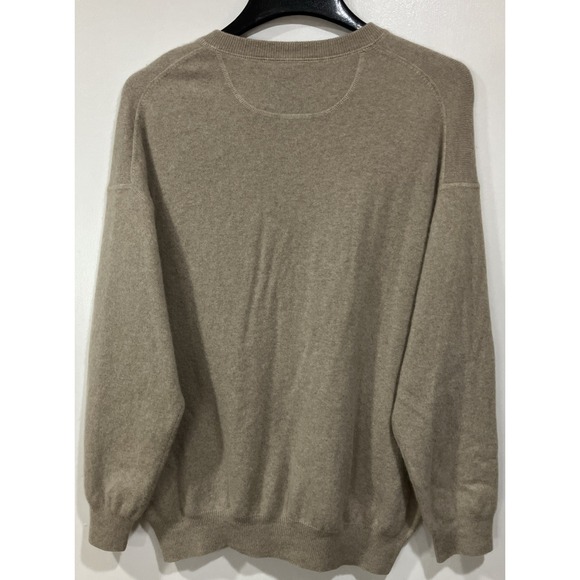 Women's Forte Cashmere Pullover Sweater Tan Size Large Super Soft - Picture 6 of 8